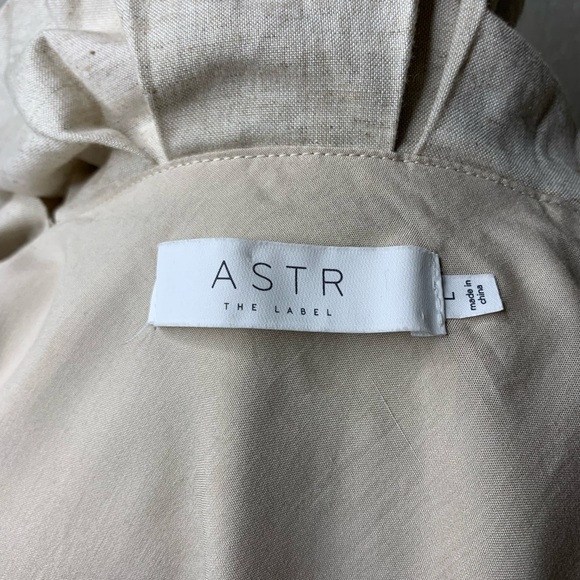 Astr The Label cold shoulder ruffle dress, size large. - Picture 5 of 6